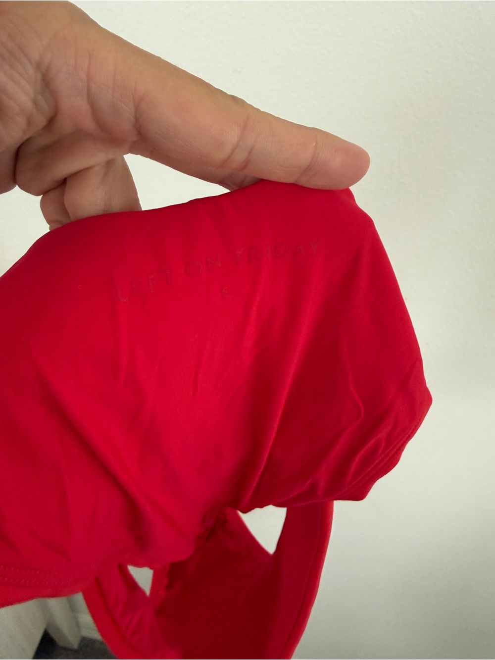 Left On Friday Sweet Chili Heat Red Dip Bottom Cheeky Bikini Size Small - Picture 5 of 5